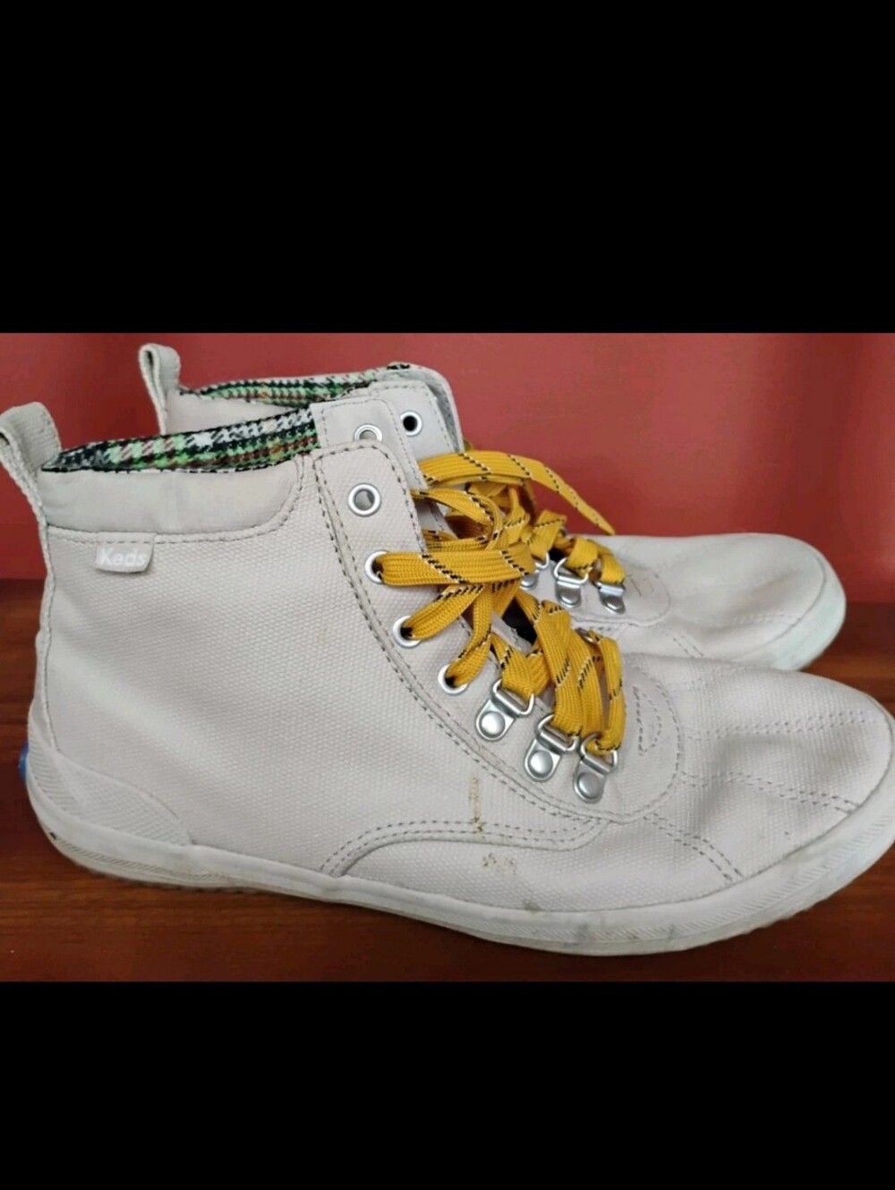 Women's Keds Canvas Lace Up Boot Size 7.5 Need Washed